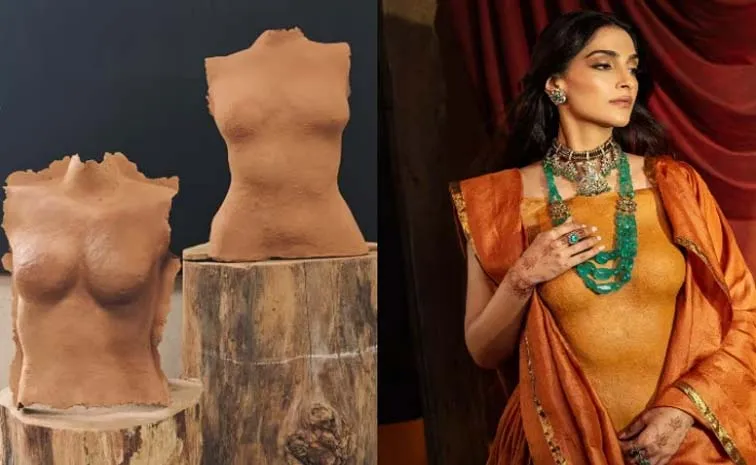 Sonam Kapoor Styles Orange Lehenga Not With A Blouse