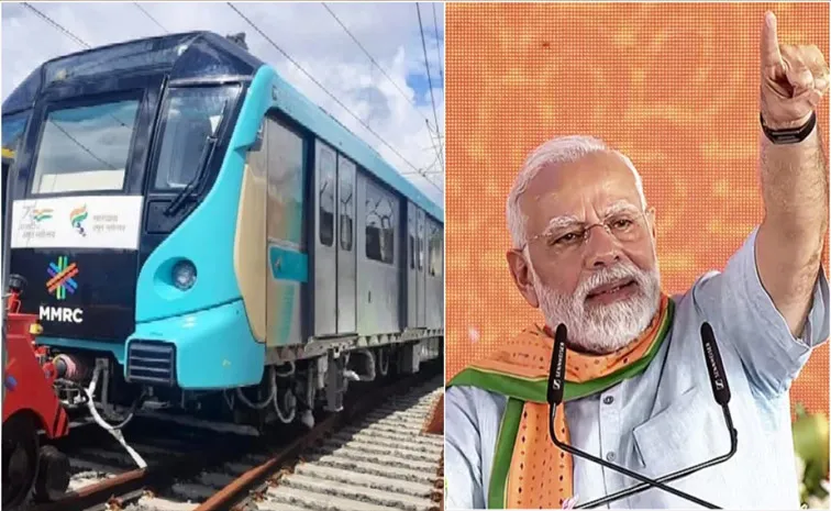 PM Modi Inaugurate Mumbai first Underground Metro