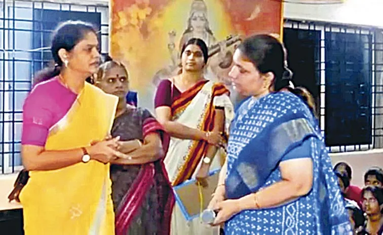 Women Commission chief inspects Narayana Women College on Bachupally