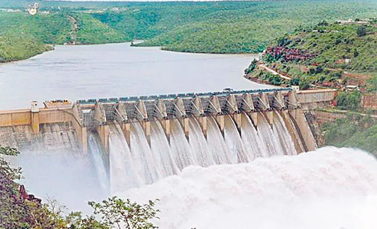 Srisailam water capacity has decreased by 102.11 TMC