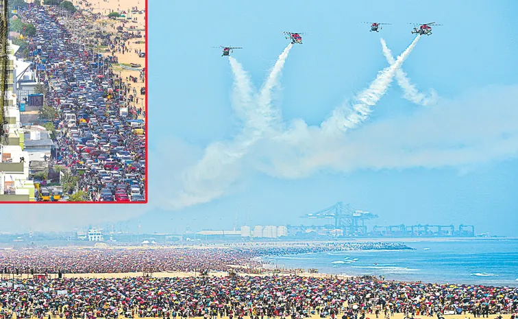 Five persons die due to heatstroke after IAF air show on the Marina bEACH