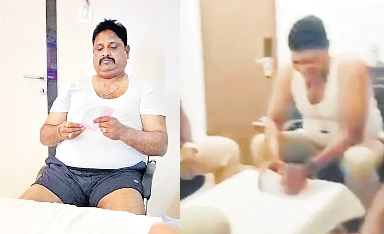 Cops Playing Cards On Duty At Vijayawada Temple