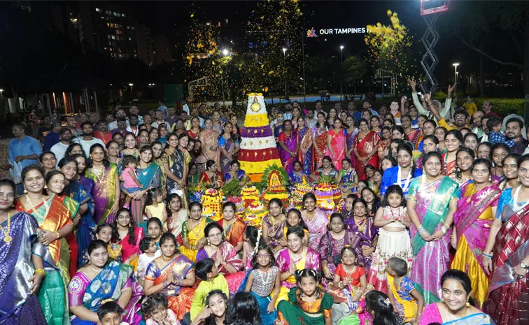 Dussehra 2024 Bathukamma celebrations of Singapore Telugu community