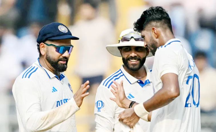 Ind vs NZ 3rd Test: Jadeja, Sundar Shines New Zealand Bowl Out 235 on Day 1