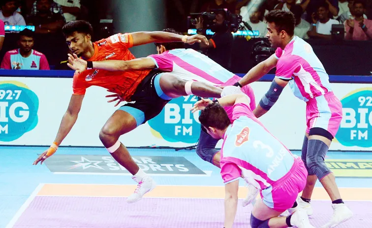 PKL 11 Hyderabad: U Mumba Beat Jaipur Pink Panthers With 39 37 In Thriller