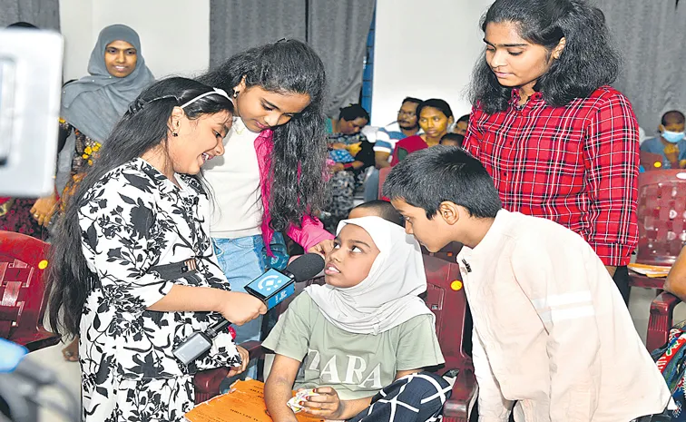 Child actors meet MNJ Cancer Hospital patients under guidance of Sakshi