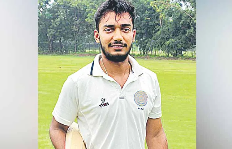 Opener Tanmay Agarwal scored an unbeaten century against the Andhra team