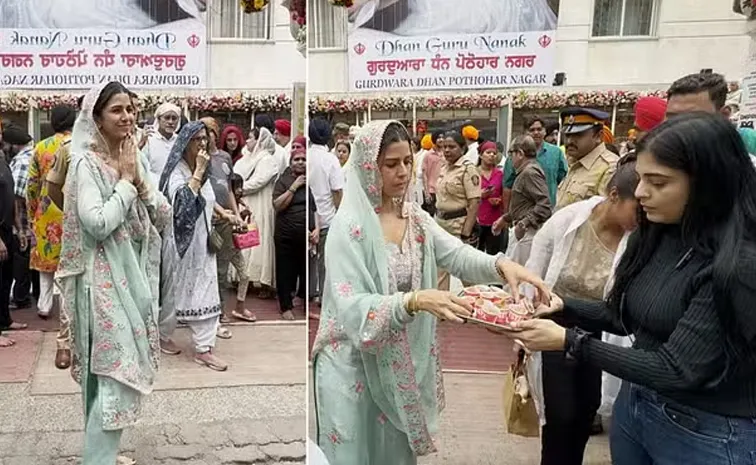 Amid affair rumours with Abhishek Bachchan, Nimrat Kaur visits Gurudwara celebrates Gurpurab