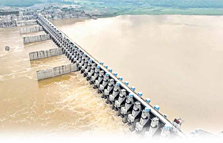 The state government has converted the Polavaram reservoir into a barrage