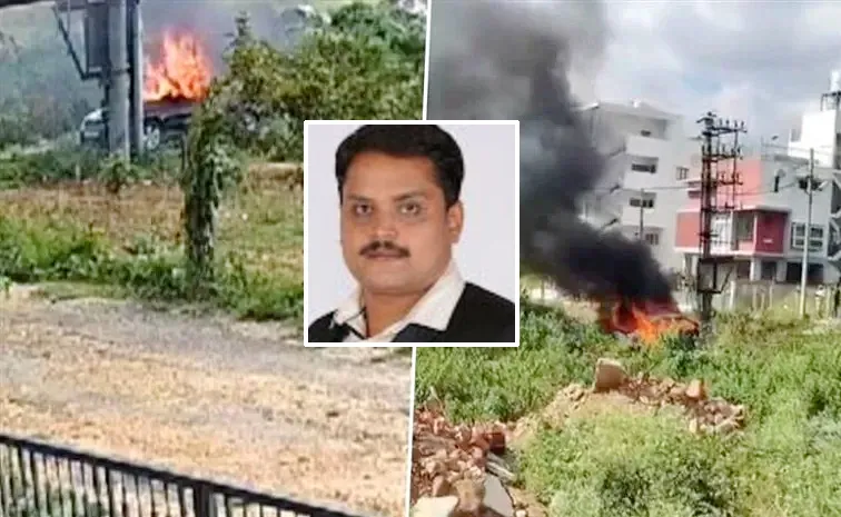 Businessman Found Charred To Death Inside His Skoda Car In Bengaluru