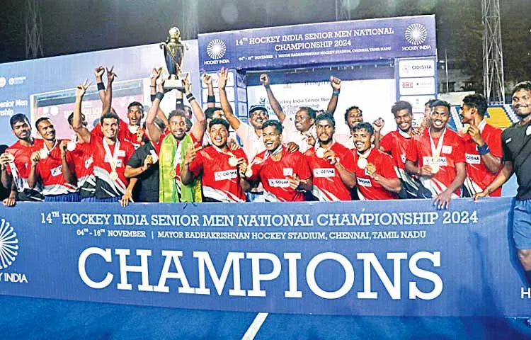 Odisha mens hockey team won the national title for the first time