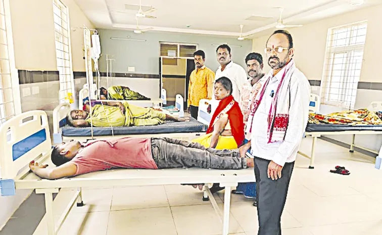 tdp leaders attack ysrcp leader in Srikakulam District