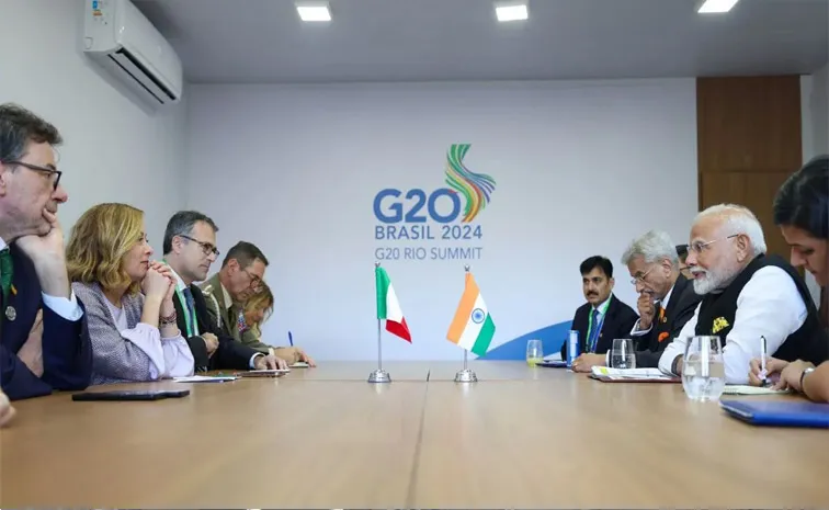 PM Modi and Giorgia Meloni hold Bilateral Meeting on Sidelines of G20 Summit