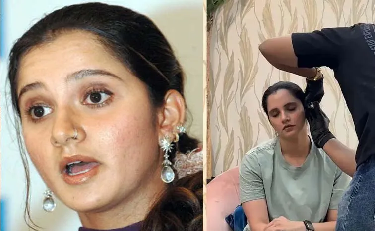 Sania Mirza Got An Ear Piercing At Home In Dubai