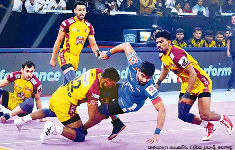 Telugu Titans won by 22 points against Haryana Steelers