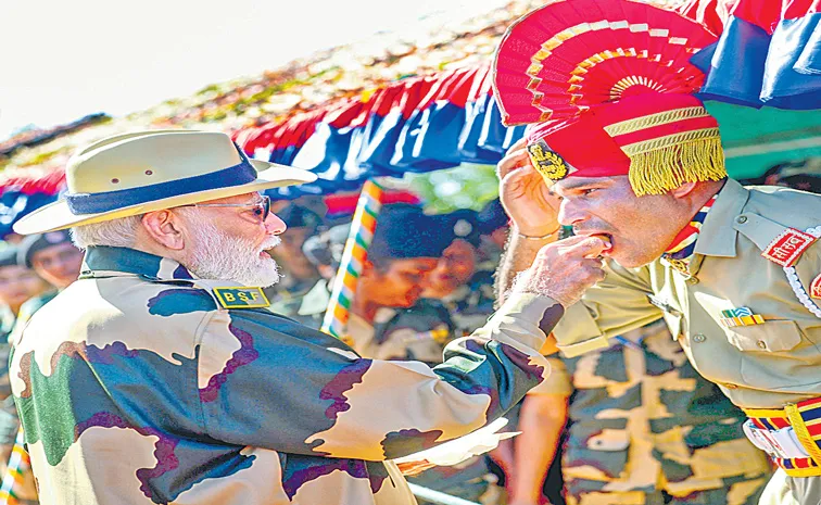 PM Narendra Modi continues tradition, celebrates Diwali 2024 with soldiers in Gujarat