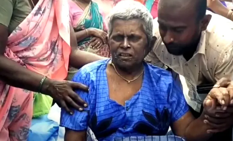 Trichy The woman who woke up during the funeral in the cemetery caused a srir