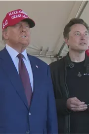 Trump On Live SpaceX Super Heavy rocket soft lands in ocean Then explodes5