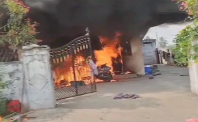 Electric Bike Exploded In Jagtial District