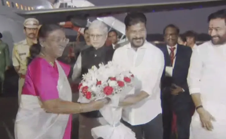 Indian President Droupadi Murmu Arrived In Hyderabad