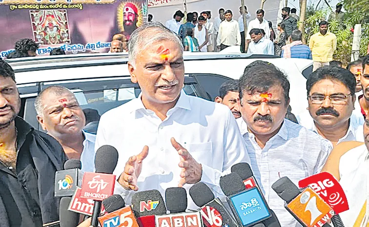 దమ్ముంటే కబ్జా నిరూపించు..: హరీశ్‌రావు