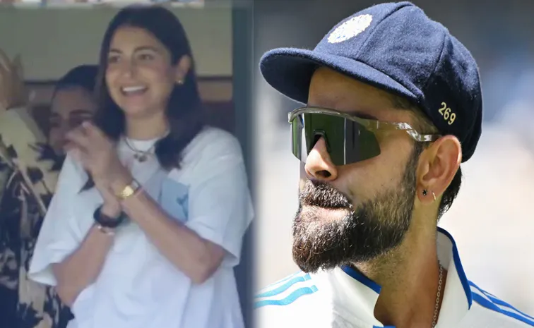 Ind vs Aus Perth Anushka Sharma Cheers for Kohli Reactions Viral fans Reacts