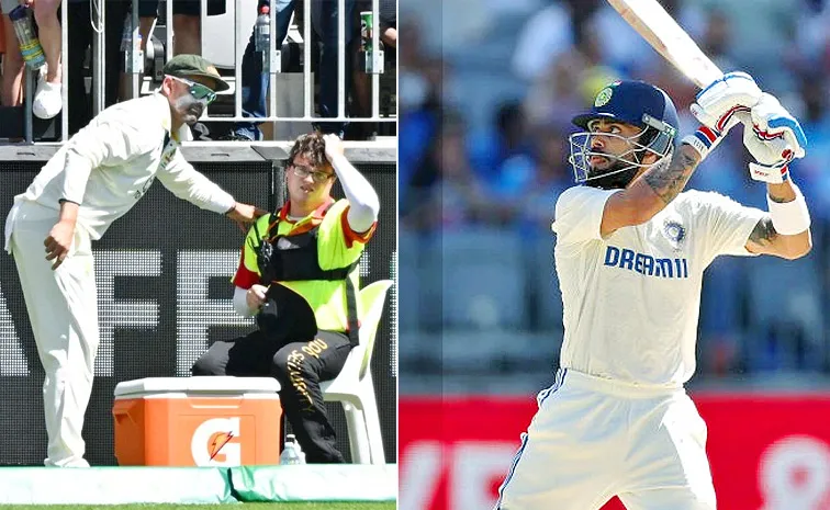 Virat Kohli six hits security, Nathan Lyon rushes to comfort him during IND vs AUS Test