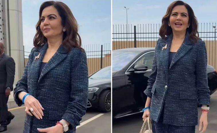 IPL Auction 2025: Fashion icon Nita Ambani Stuns In Chic Pantsuit Diamond-Studded Brooch