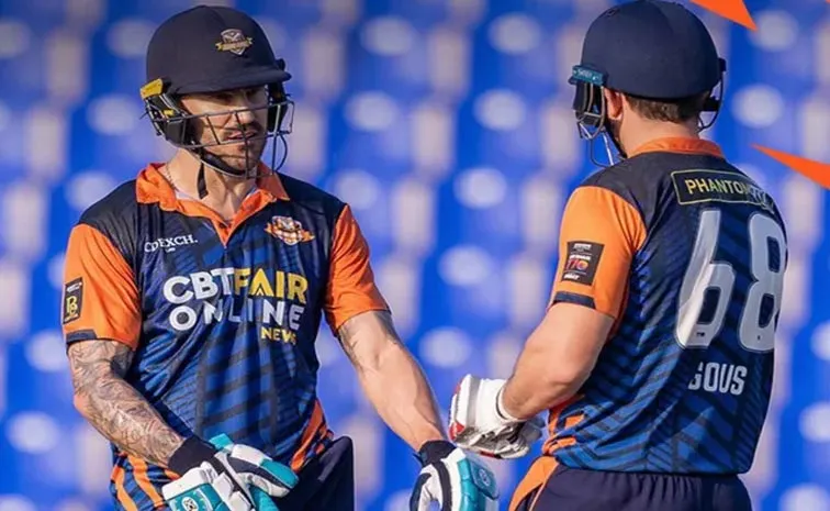 Abu Dhabi T10 League: Faf Du Plessis Slams Blasting Fifty Vs Chennai Brave Jaguars