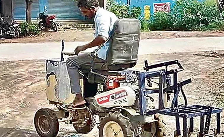 Affordable Mini Tractor made by village youth