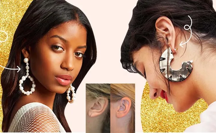 Earlobe Repair Treatment How to Wear Heavy Earrings Without Stretching 