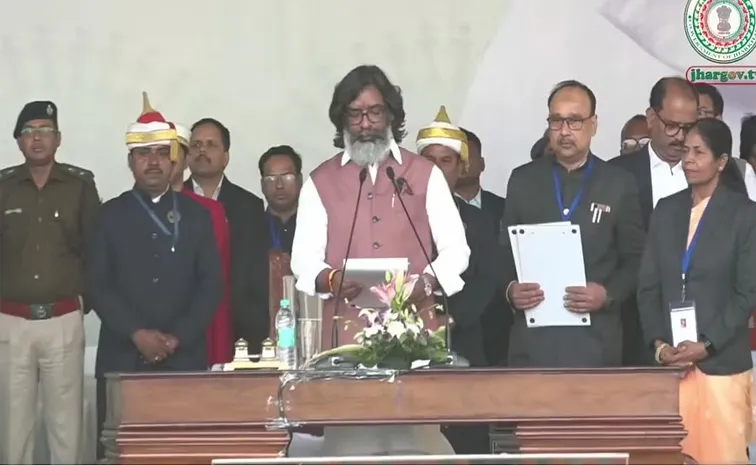 Hemant Soren Takes Oath As Jharkhand Cm For Fourth Stint  