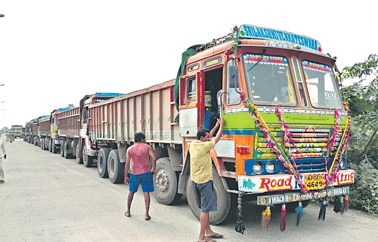 JC Prabhakar Reddy lorries from Tadipatri