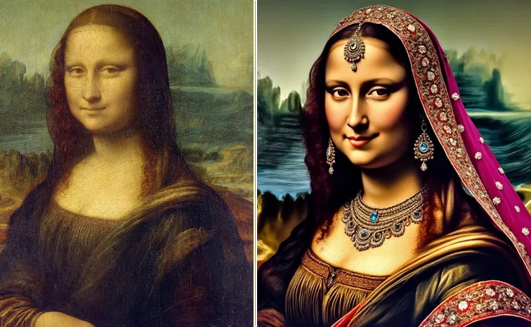 Ai Indian Version Mona Lisa Photo Viral