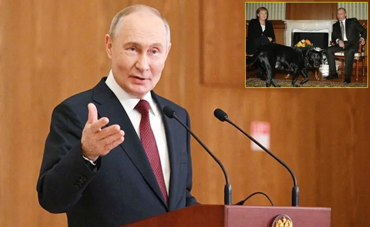 Vladimir Putin Apologises To  Former German Chancellor Merkel For Dog Incident