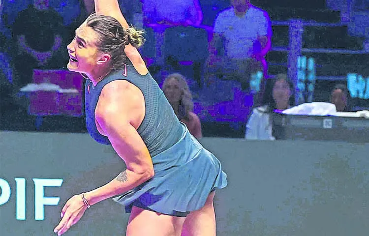 Sabalenka is off to a good start in the WTA Finals tournament