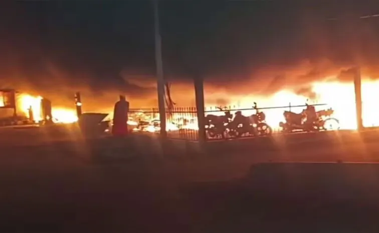 Massive Fire Breaks Out At Varanasi Railway Station, 200 Vehicles Destroyed