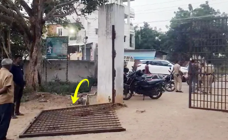 first Class Student Died After School Gate Fell On Him Hayatnagar