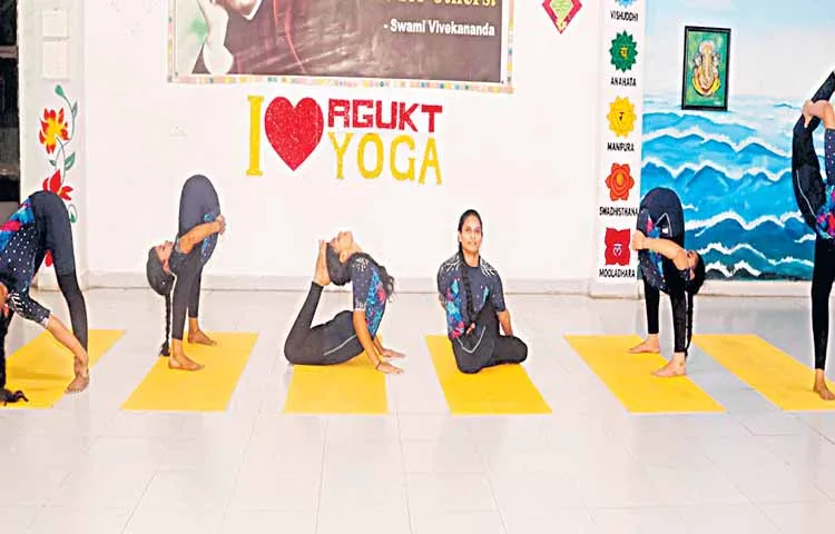 Selection of RGUKT Yoga Teams