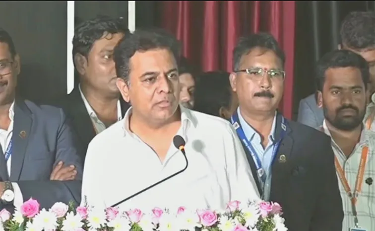 BRS Working President KTR Meets Telangana Realtors Forum Fires on Congress Govt