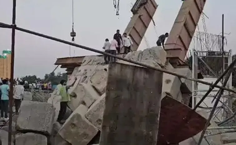 Under construction bullet train bridge collapses in Gujarat