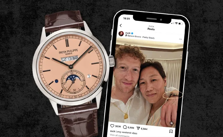 Mark Zuckerberg wearing Patek Philippe wrist watch worth over Rs 1 crore