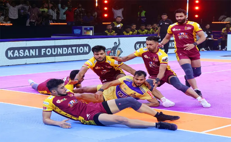 Tamil Thalaivas thrilling win on Telugu Titans