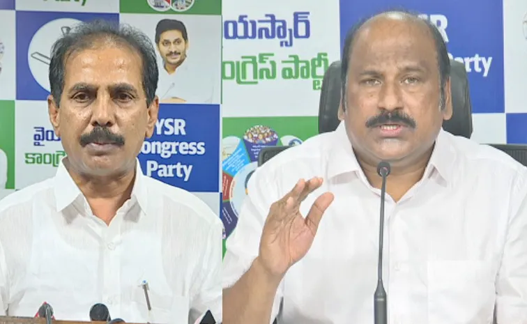 Manohar Reddy And Tjr Sudhakar Babu Fires On Illegal Cases Against Ysrcp Activists