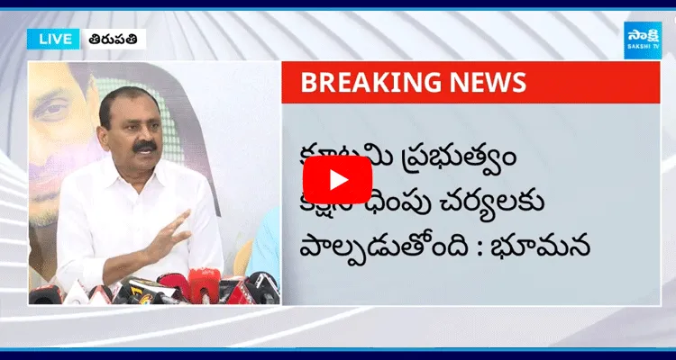 Bhumana Karunakar Reddy About TDP Fake Cases