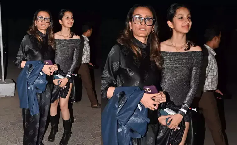 Mahesh Babu's Wife Namrata And Daughter Sitara At Dua Lipa Concert