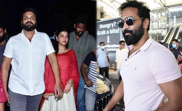 Manchu Vishnu Came From Dubai And He Go To Mohan Babu Home