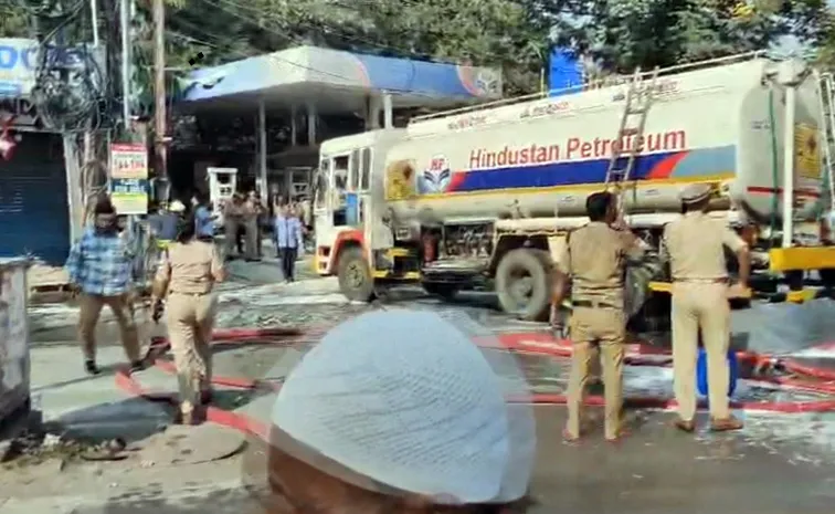 Fire Accident Near Hyderabad Nampally Railway Station