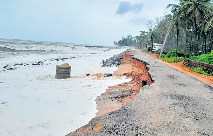 West Bengal ranks first among states with the highest coastal erosion