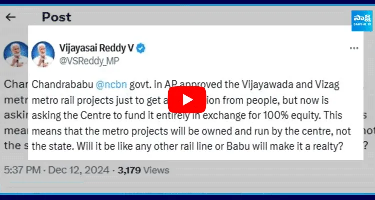 MP Vijaysai Reddy Satires On Chandrababu On X